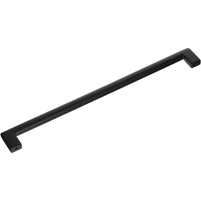 12 in. Center to Center Trail Cabinet Pull, Flat Black